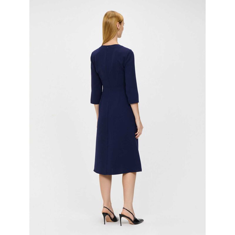 Veronika Maine Double Weave Button Midi Dress image number 1